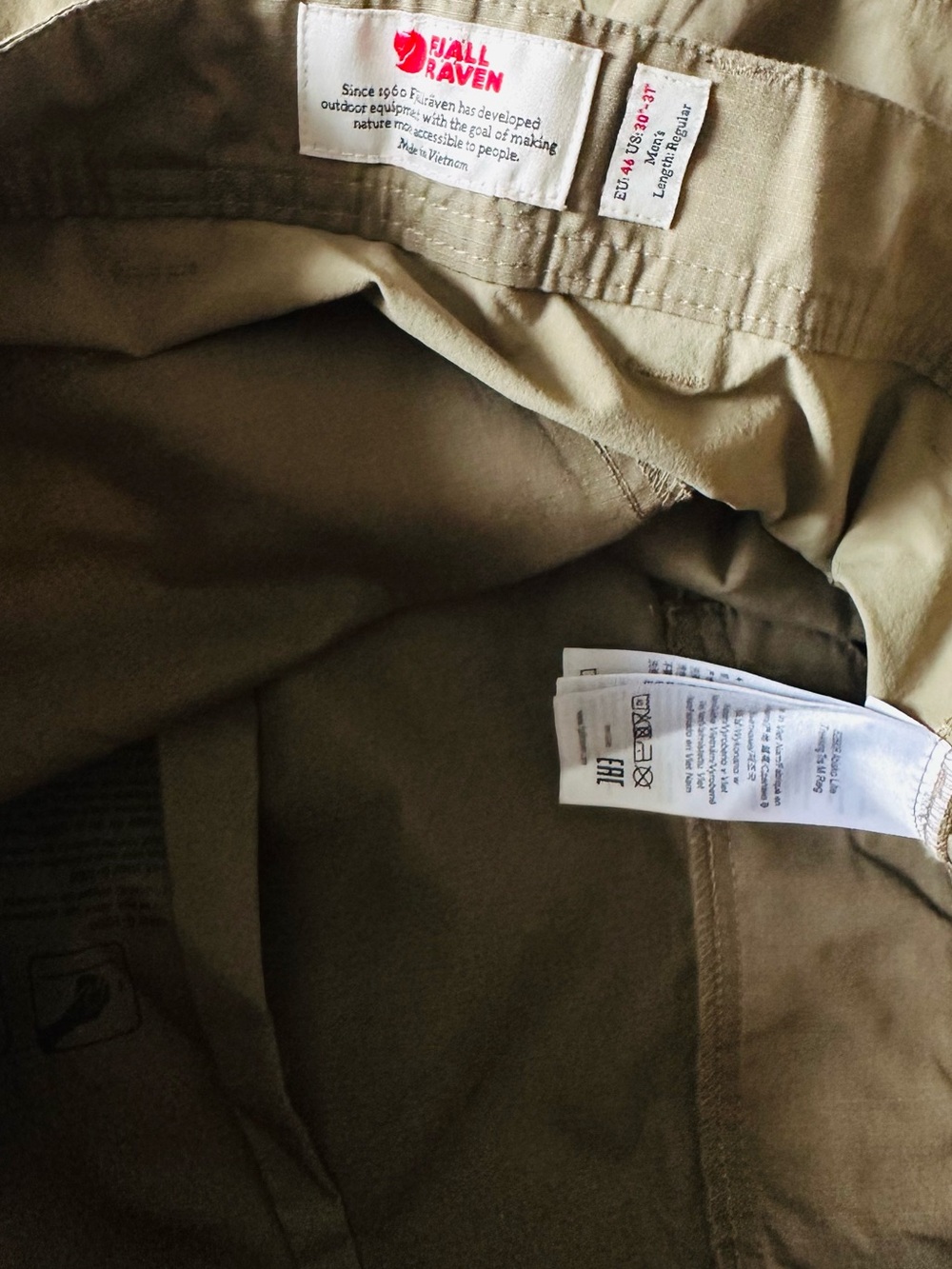 Fjallraven Abisko Lite Trekking Trouser Pants Green Laurel Men’s 30-31” Regular - Picture 10 of 12